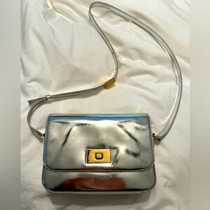 J Crew Cross Body Metallic Purse